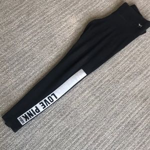 Victoria secret pink leggings with decorated pant